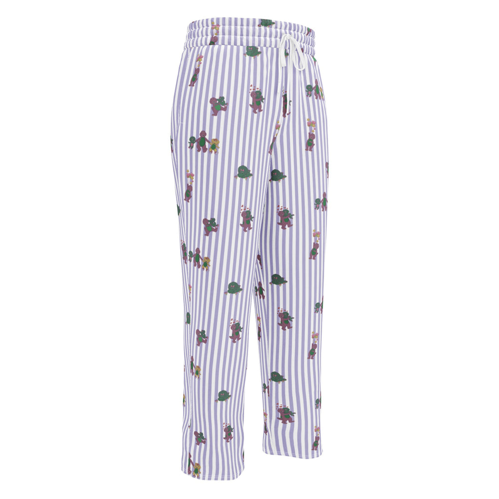 Barney Dinosaurs Wide Leg Striped Pants