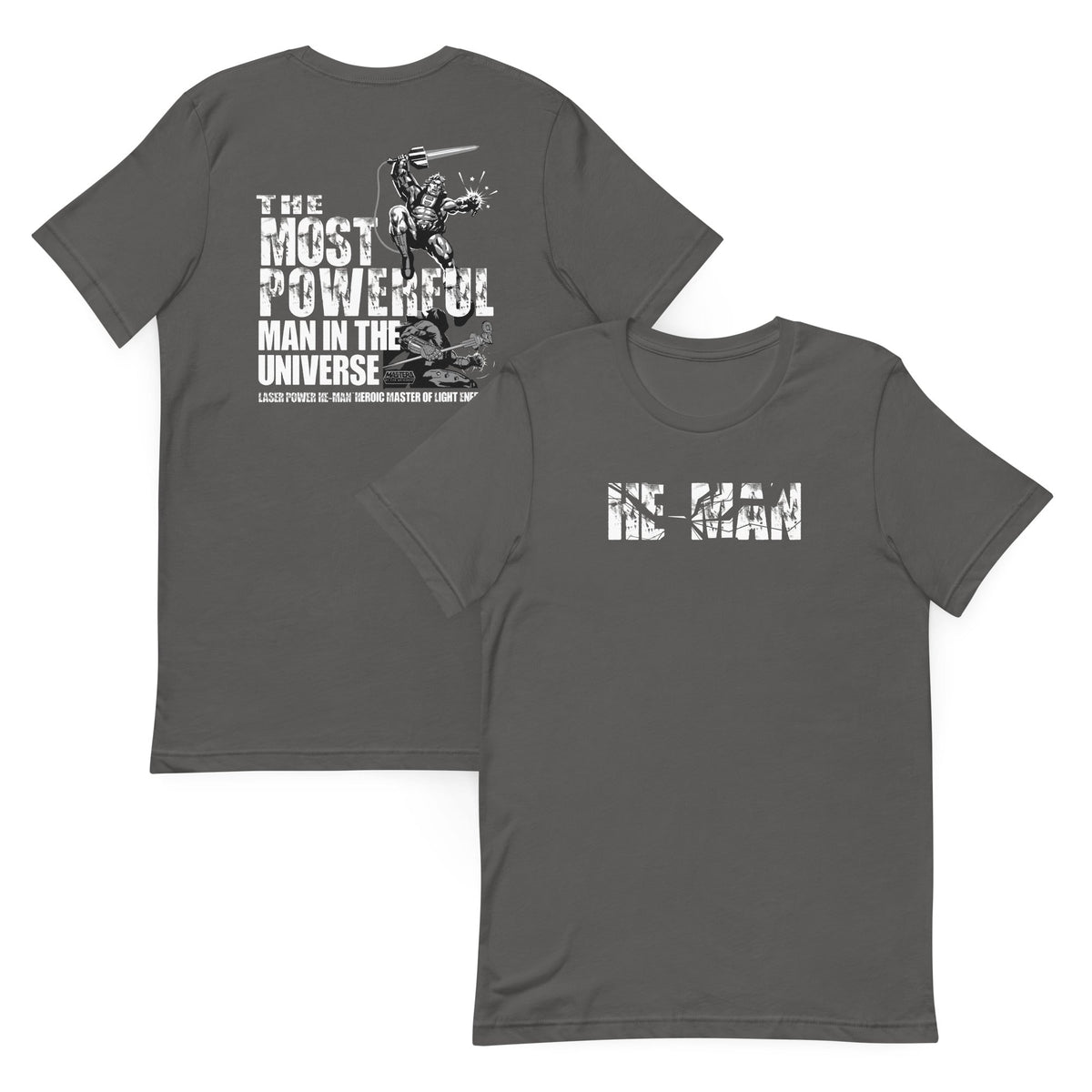 Masters of the Universe Laser Power He-Man Grey T-shirt